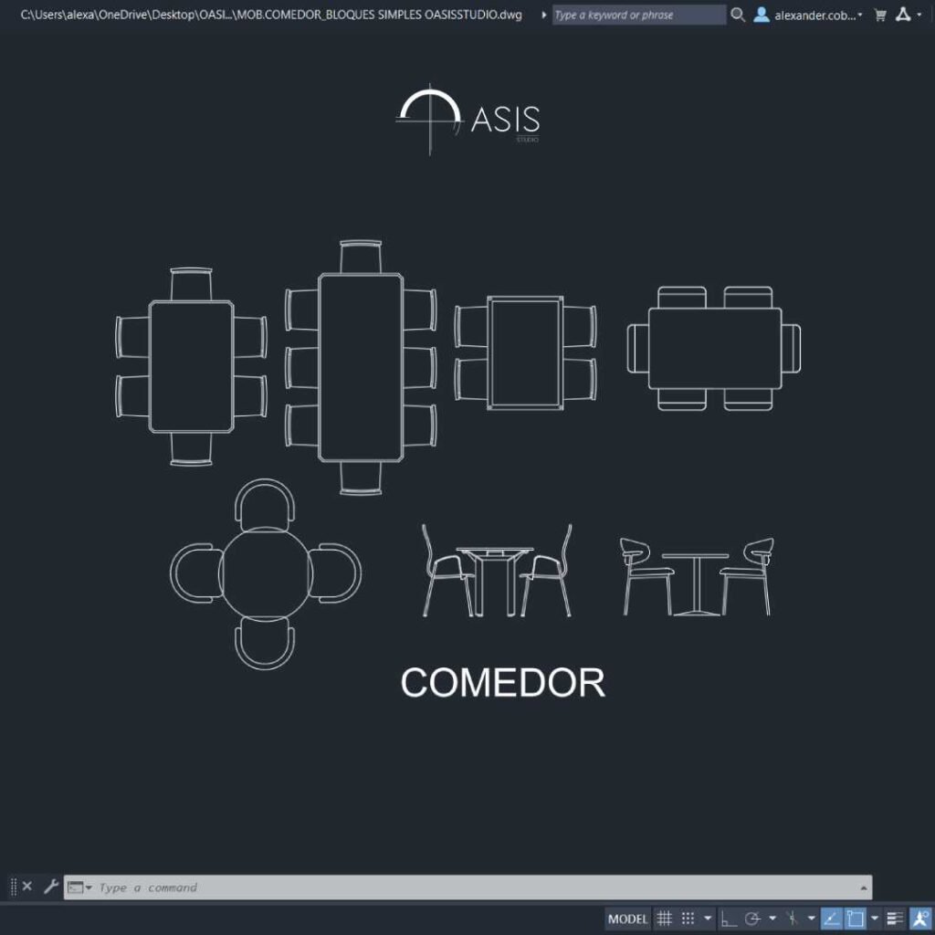 MOB.COMEDOR_BLOQUES SIMPLES OASISSTUDIO
