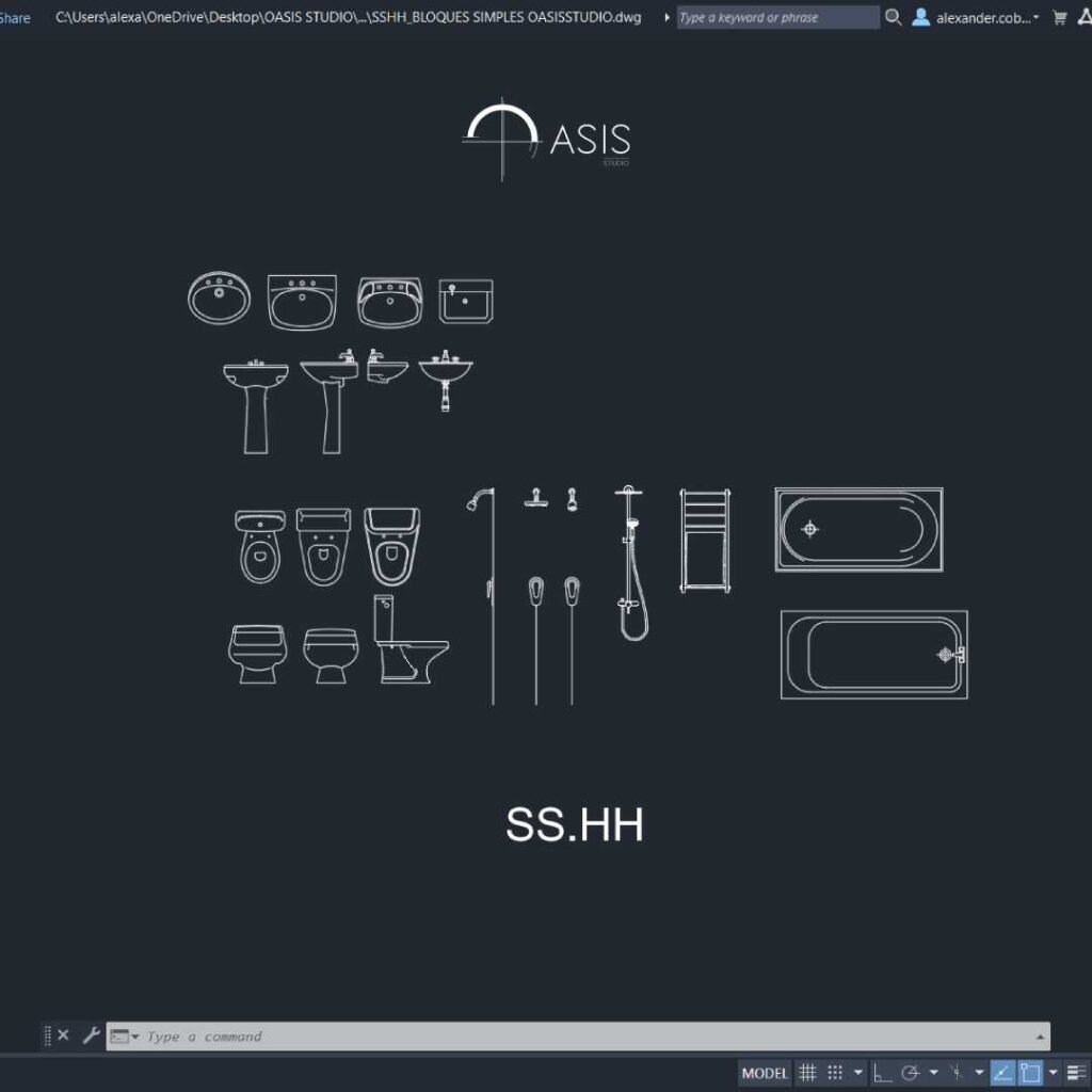 Mob. SSHH_Bloques Simples_AutoCAD_OasisStudio